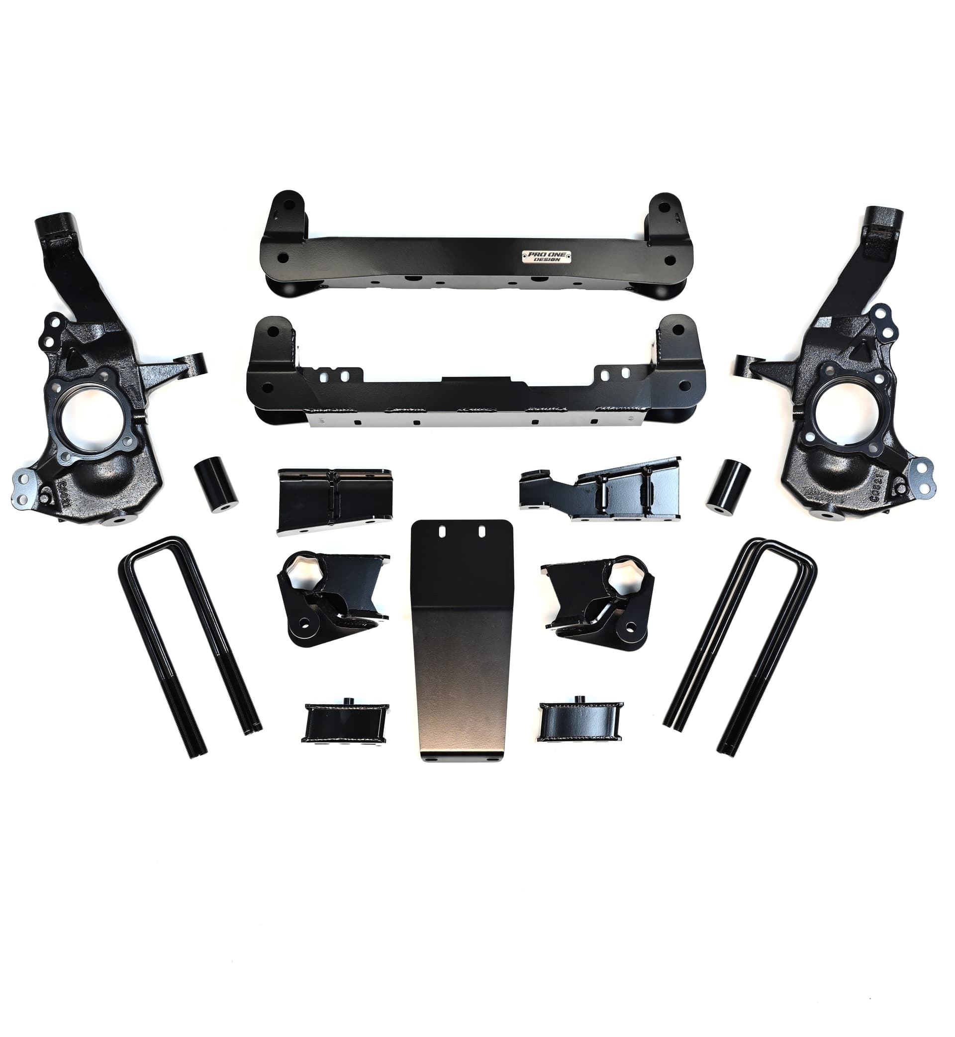 PRO ONE DESIGN 4-INCH LIFT W/ 2.0" REMOTE RESERVOIR SHOCKS FOR 20-26 CHEVY / GMC 2500HD/3500HD 4WD  3