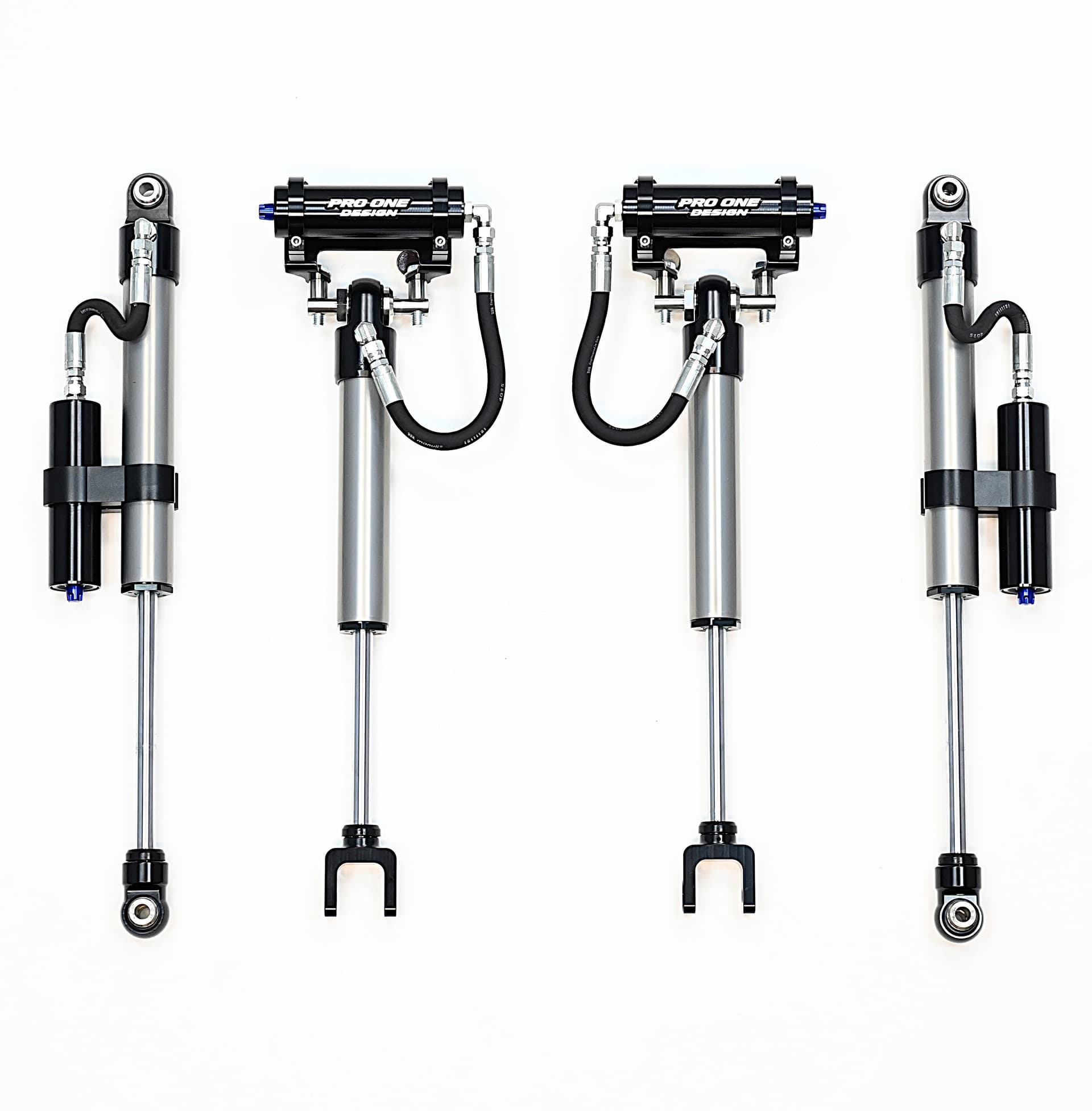 2.0" REMOTE RESERVIOR FRONT / REAR SHOCK PACKAGE FOR 4.0" LIFT FOR 11-26 CHEVY / GMC 2500HD / 3500HD 2WD / 4WD