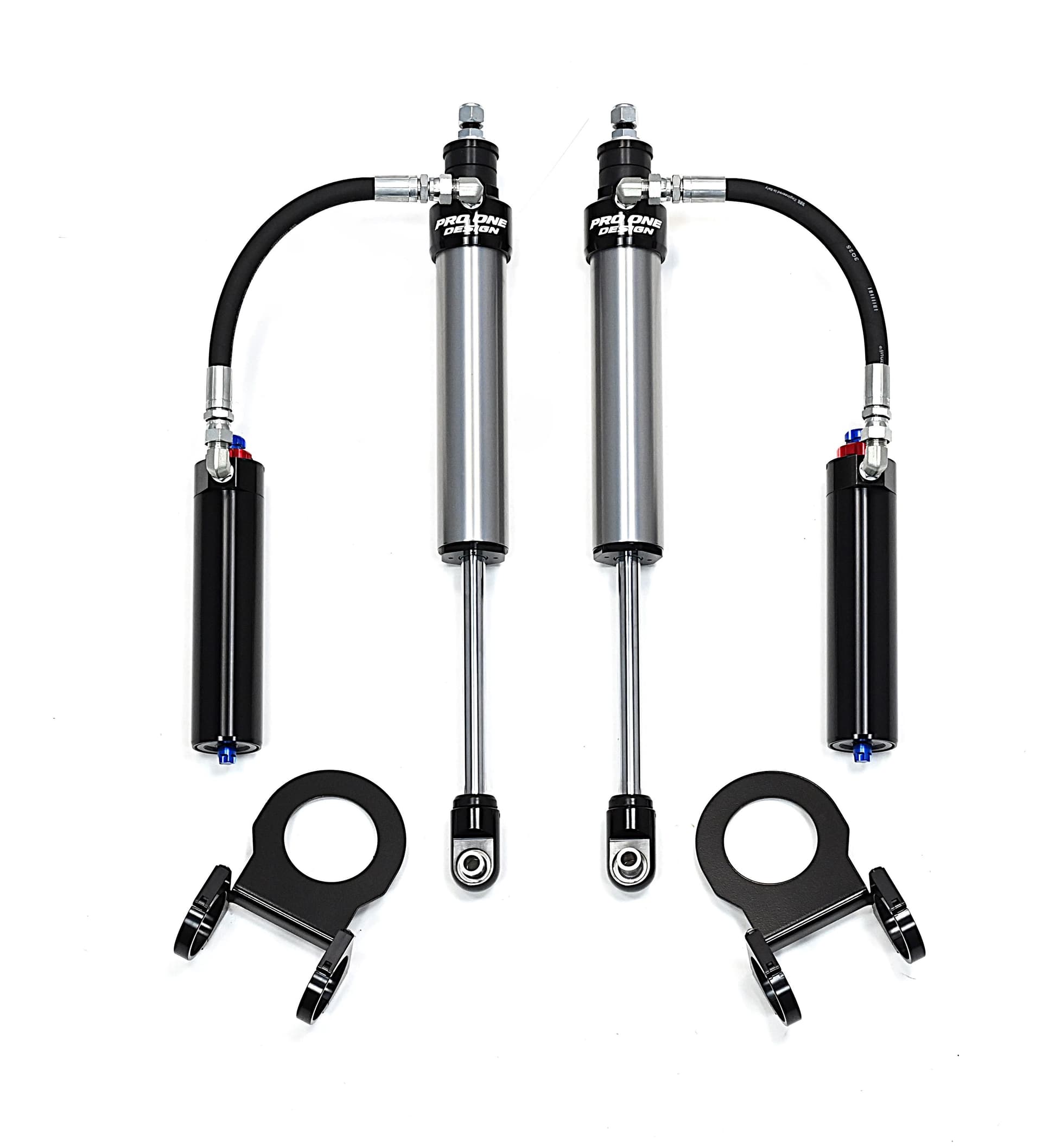 2.0" REMOTE RESERVIOR FRONT / REAR SHOCK PACKAGE FOR 2.5" / 3.5" FOR 17-26 FORD F250 / F350 / F450 4WD  3