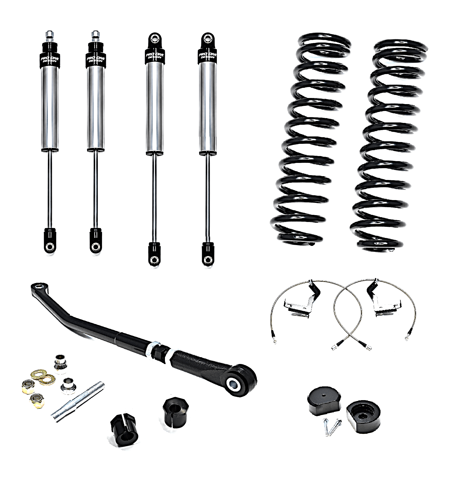 3.5" STAGE 1 SUSPENSION W/ 2.0" PRO ONE DESIGN IFP SHOCK PACKAGE FOR 20-22 FORD F250 / F350 4WD DIESEL  