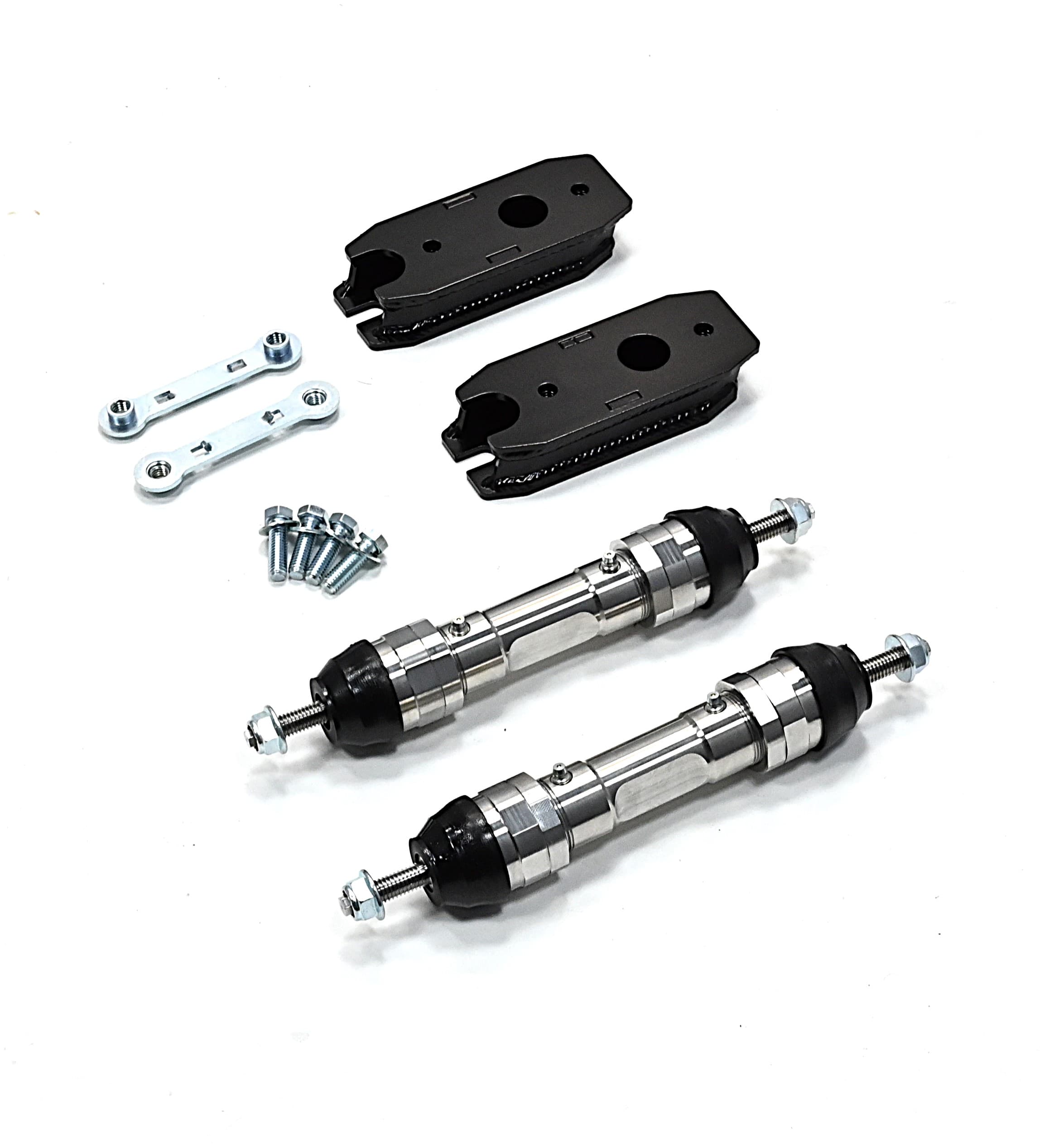 PRO ONE DESIGN 17-4 STAINLESS 8" FRONT SWAY BAR END LINKS W/ 1.25" SWAY BAR DROP BRACKET FOR 17-26 FORD F250/F350 /F450 4WD