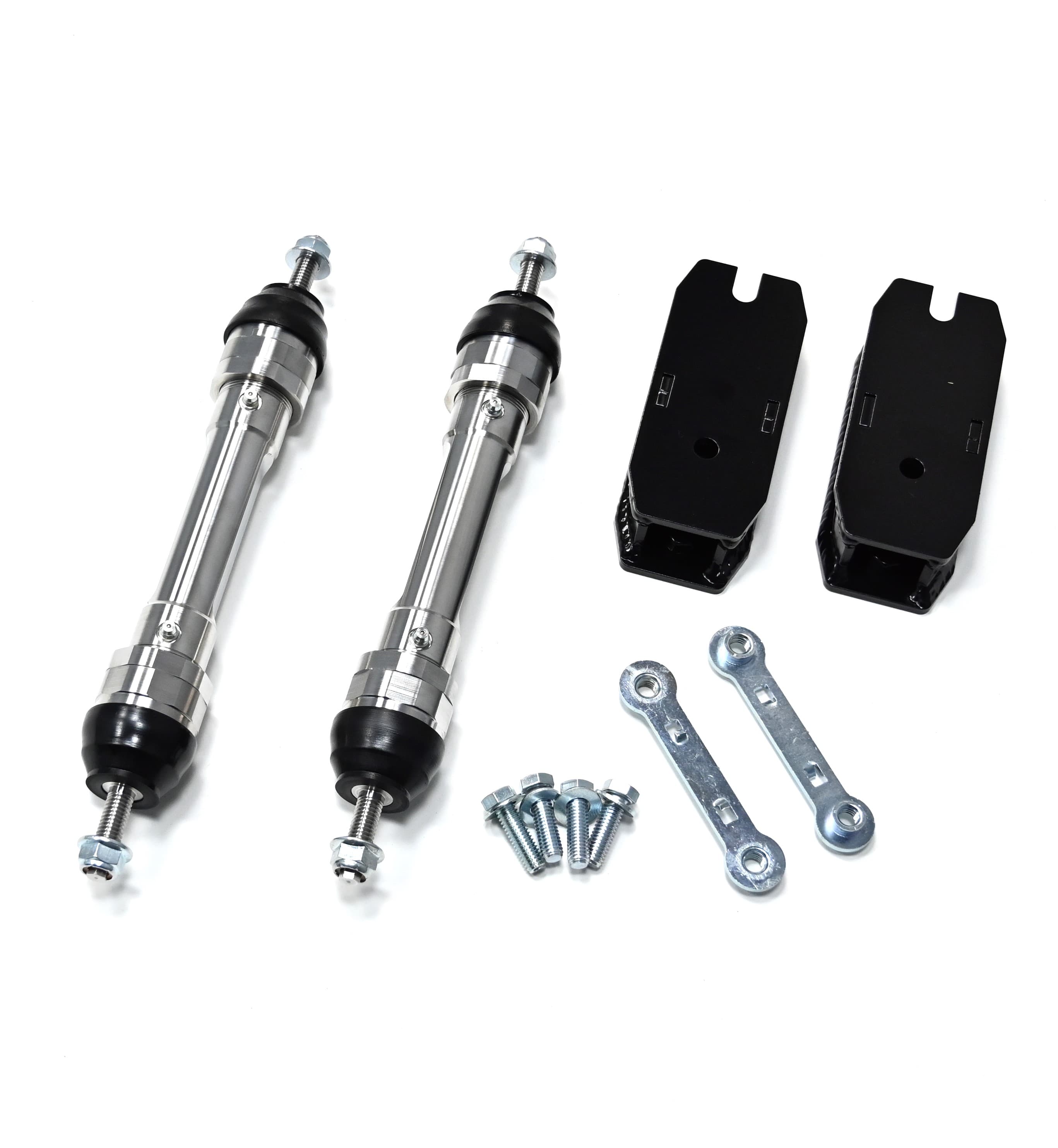 PRO ONE DESIGN 17-4 STAINLESS 10" FRONT SWAY BAR END LINKS W/ 1.25" SWAY BAR DROP BRACKET FOR 17-26 FORD F250/F350 /F450 4WD 