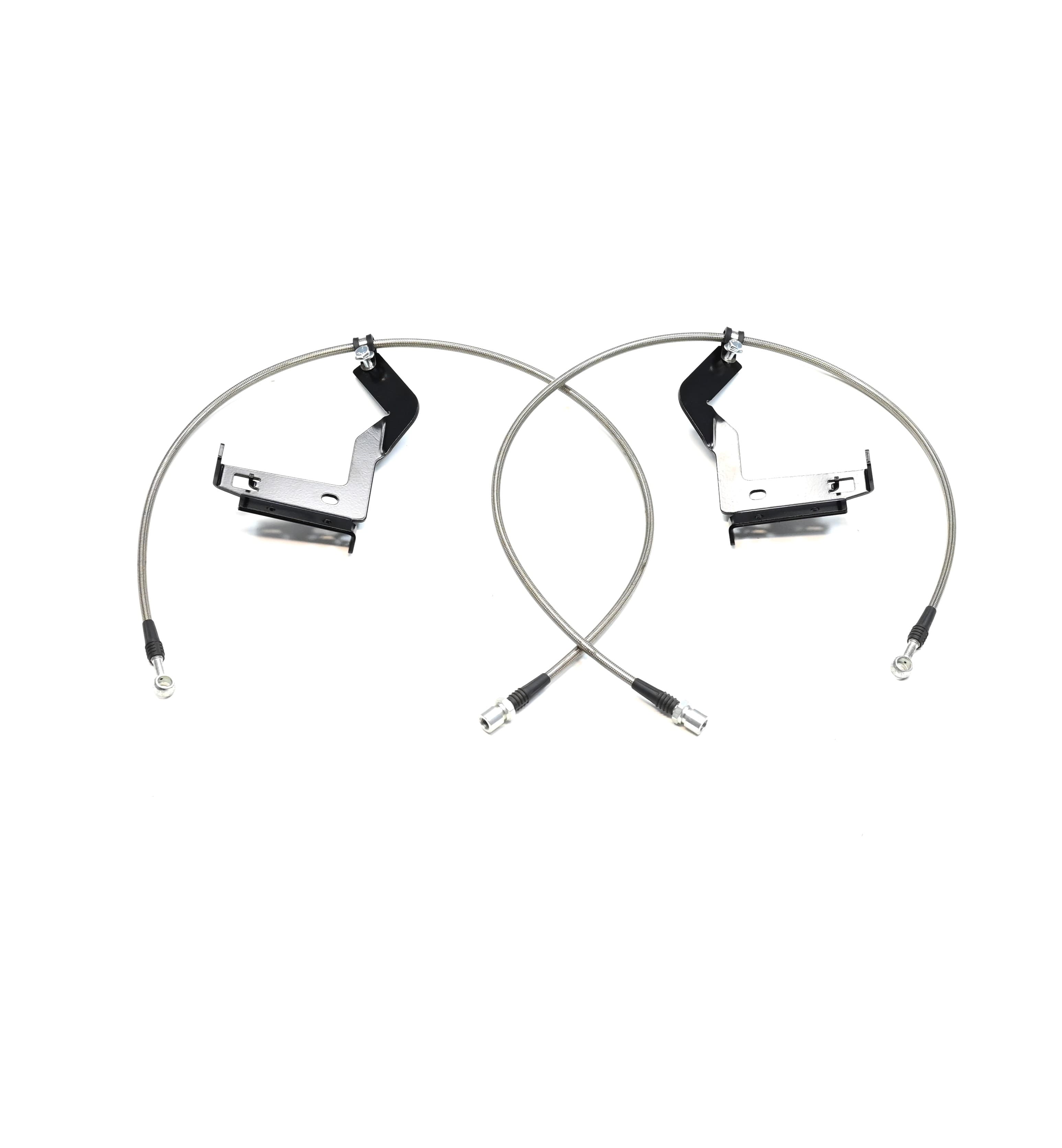  PRO ONE DESIGN 2.5"/ 3.5" FRONT STEEL BRAIDED BRAKE LINE KIT FOR 17-26 FORD F250 / F350 / F450 4WD 2