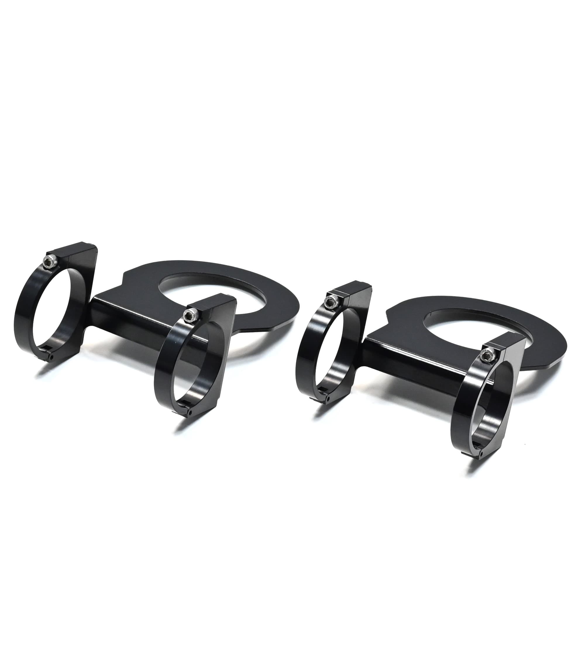  PRO ONE DESIGN REMOTE RESERVOIR MOUNTS W/ 2.5" CLAMPS FOR 17-26 FORD F250 / F350 / F450 4WD