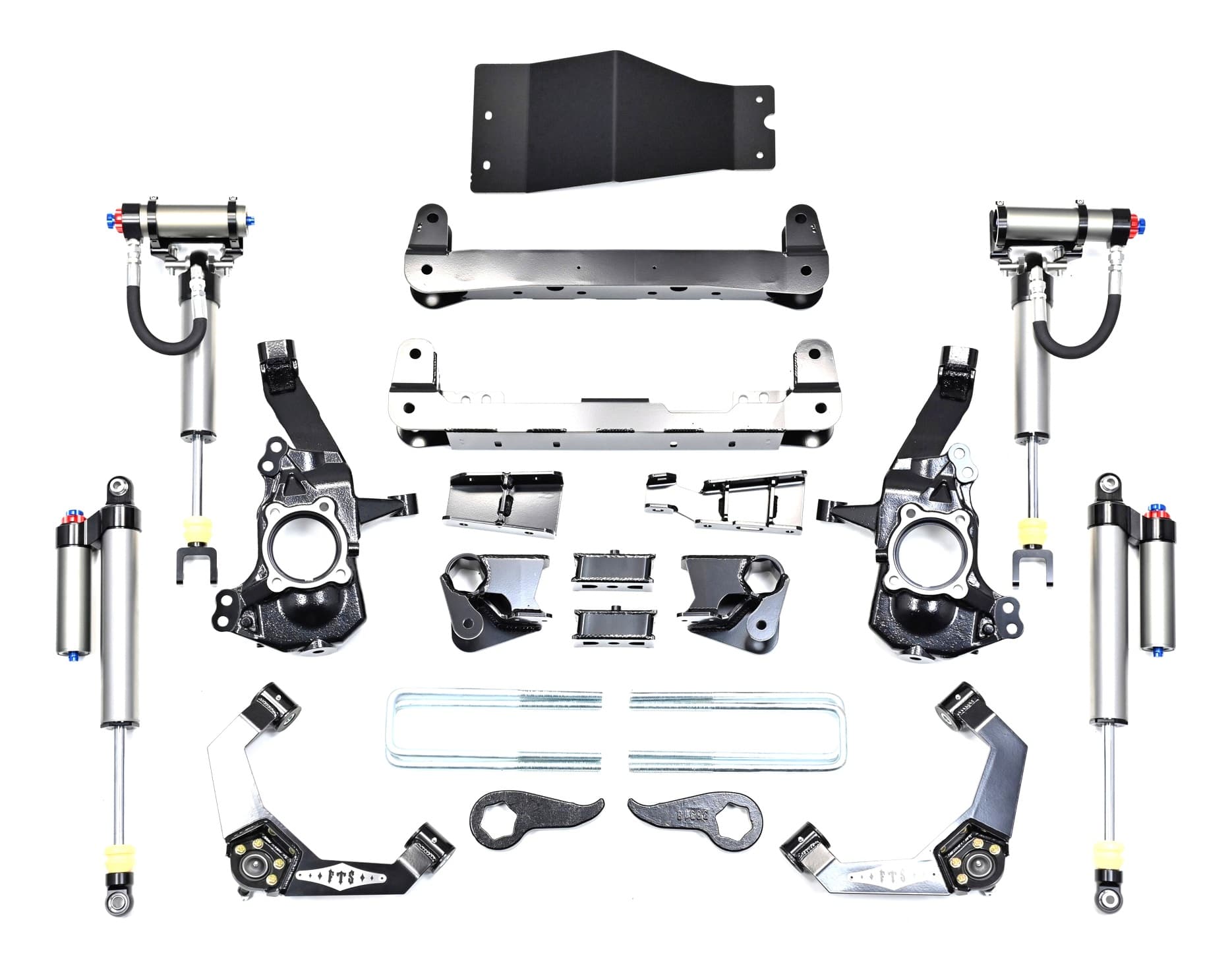 PRO ONE DESIGN 4" LIFT KIT W/  2.5" REMOTE RESERVOIR SHOCKS FOR 20-26 Chevy / GMC 2500HD 4WD