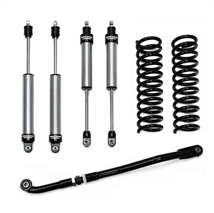 2.5" STAGE 1 LEVELING KIT w/ 2.0" PRO ONE DESIGN IFP SHOCK PACKAGE FOR 14-26 RAM 2500 4WD / 13-26 RAM 3500 4WD 