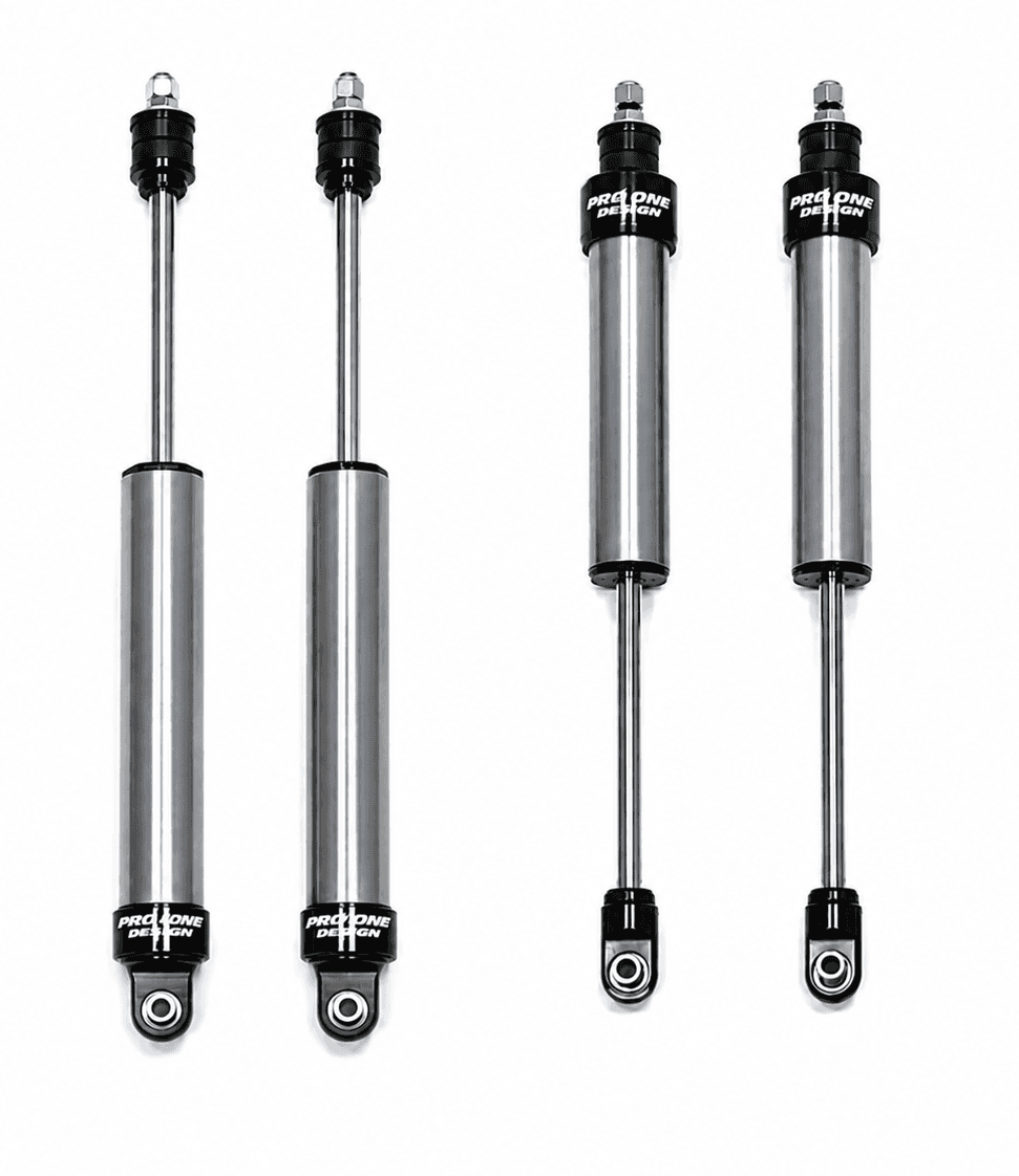4.25" STAGE 1 SUSPENSION KIT w/ 2.0" PRO ONE DESIGN IFP SHOCK PACKAGE w/ FACTORY REAR AIR BAGS FOR 14-26 RAM 2500 4WD  2