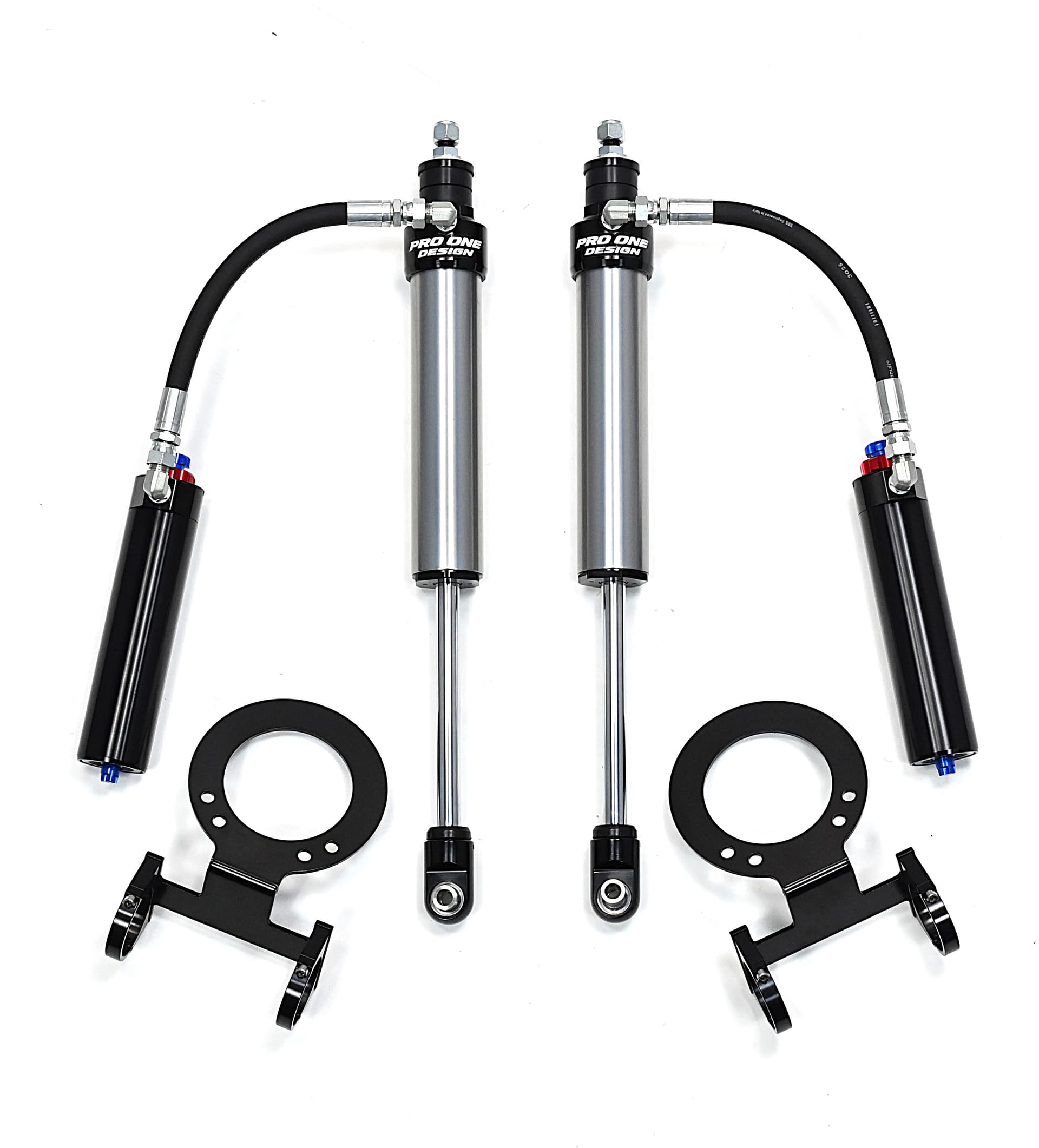 2.5" REMOTE RESERVIOR FRONT / REAR SHOCK PACKAGE FOR 3.25" FOR 14-26 RAM 2500 4WD 2