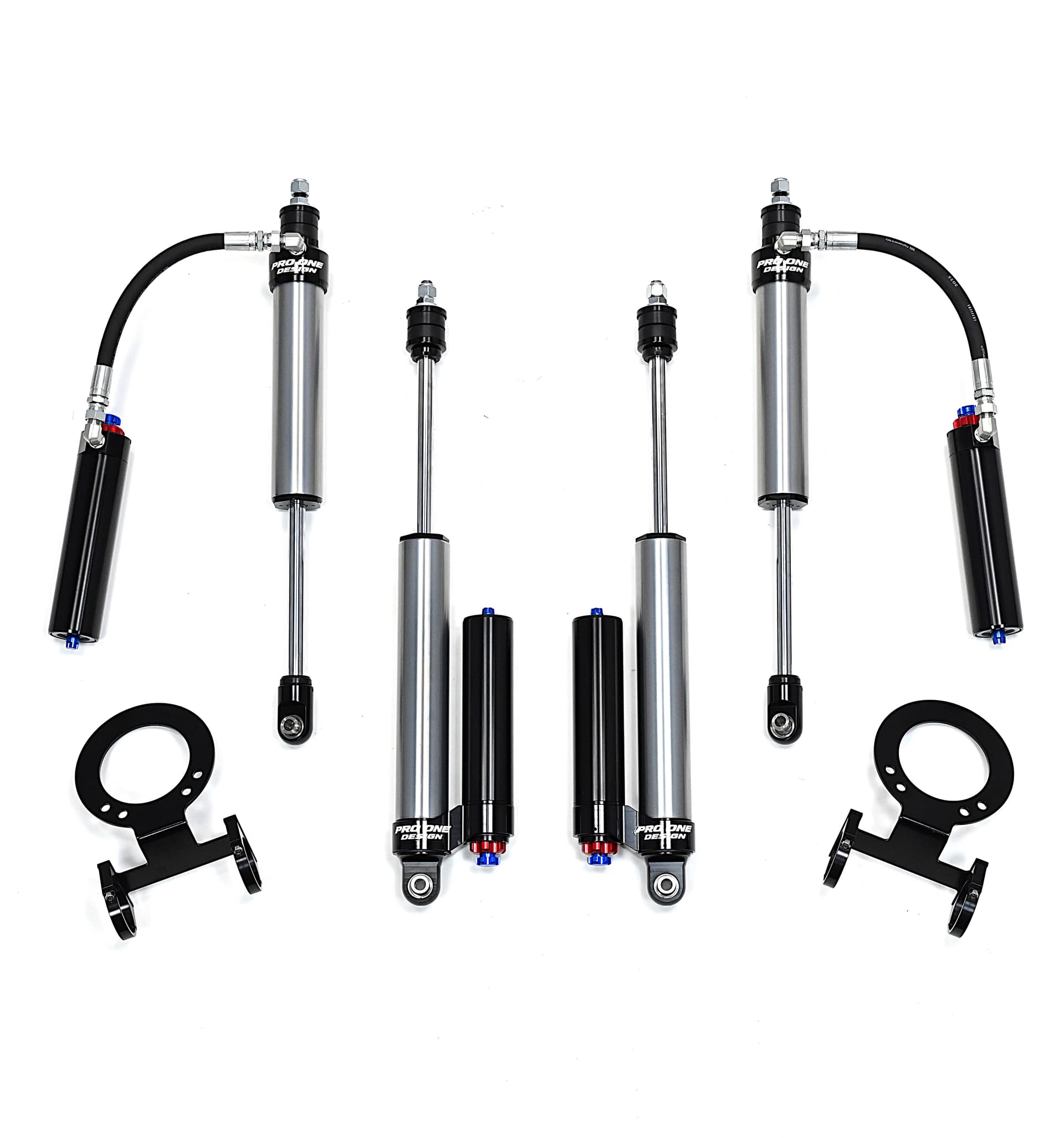 2.5" REMOTE RESERVIOR FRONT / REAR SHOCK PACKAGE FOR 3.25" FOR 14-26 RAM 2500 4WD