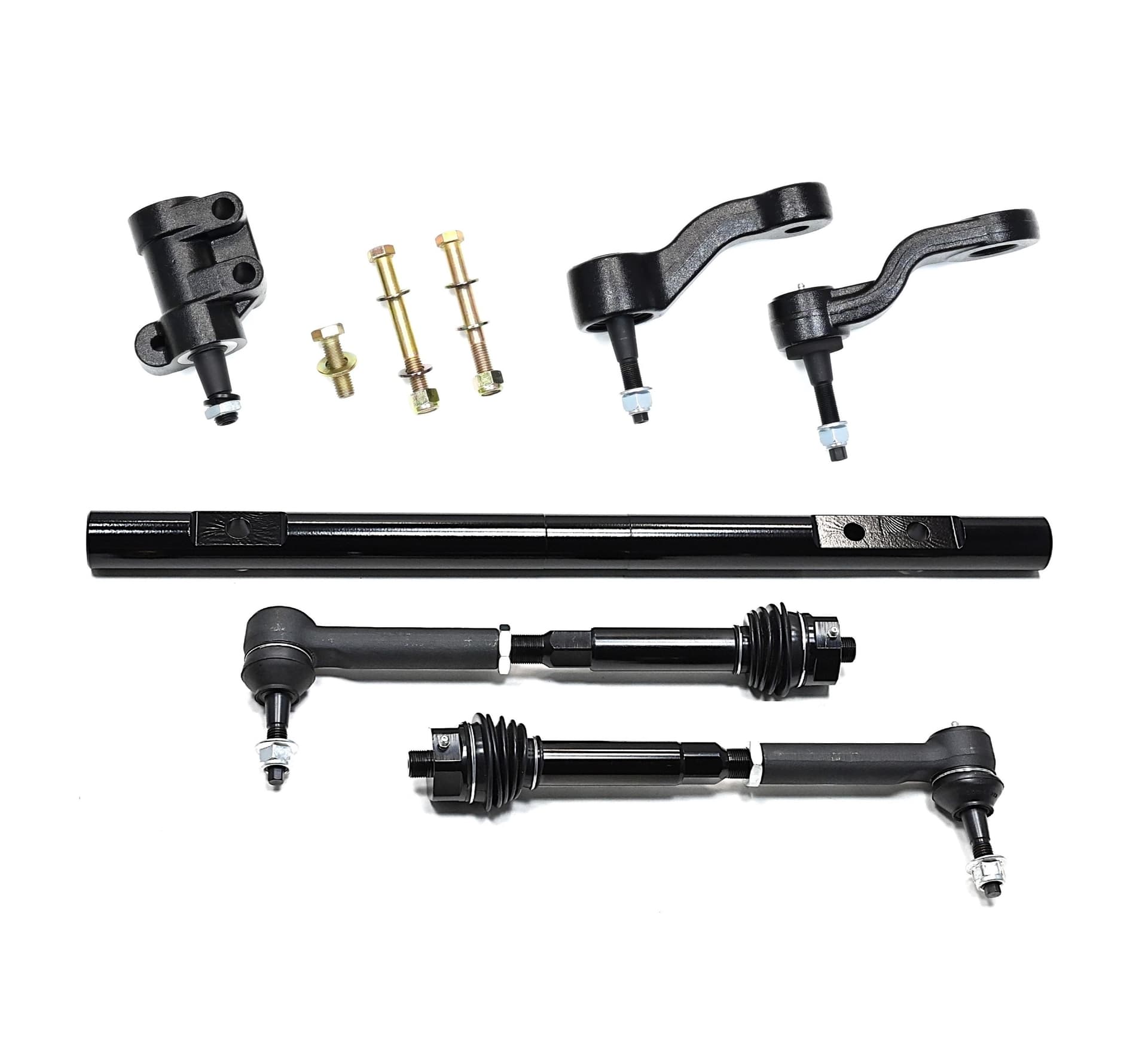 HEAVY DUTY STRAIGHT CENTER LINK W/ TIE RODS w/ IDLER ARM ASSEMBLY AND PITMAN ARM FOR 11-26 CHEVY/ GMC 2500HD/3500HD 2WD/4WD