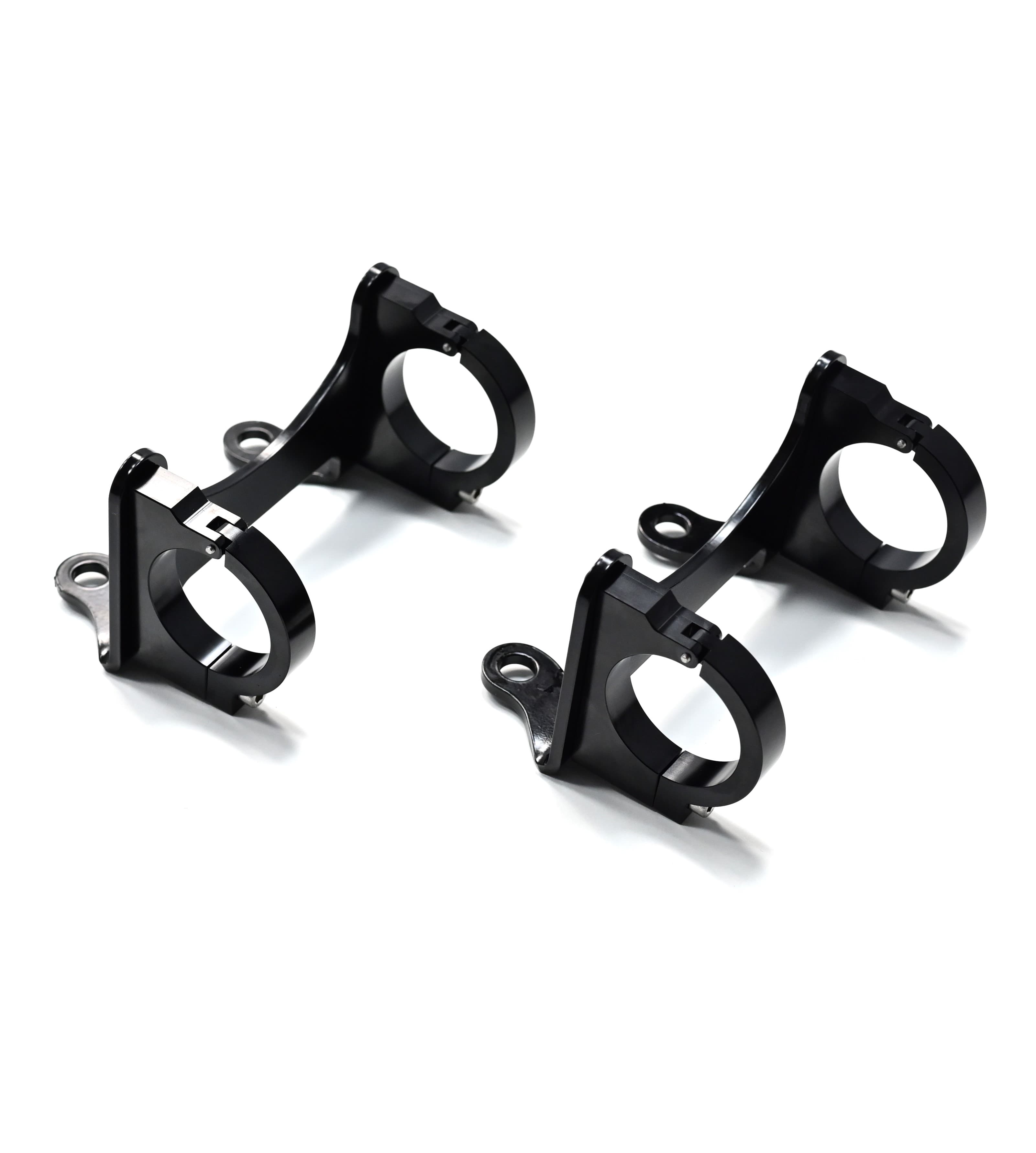 2.0" REMOTE RESERVIOR SHOCKS CLAMPS WITH RESERVOIR MOUNT FOR 11-26 CHEVY / GMC 2500HD 3500HD 2WD /4WD